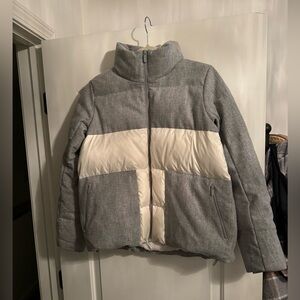 lululemon athletica Gray and White Puffer Jacket